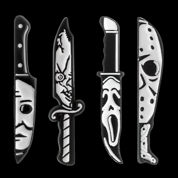 Horror movie pins brooches chucky scream Jason NEW gift halloween - Picture 6 of 7